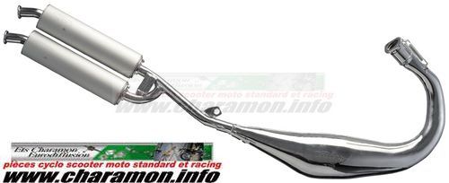 pot d'échappement TK double sortie pour aprilia RS 2Temps de 1999 à 2006 ou de 2007 à 2012 - Image 1